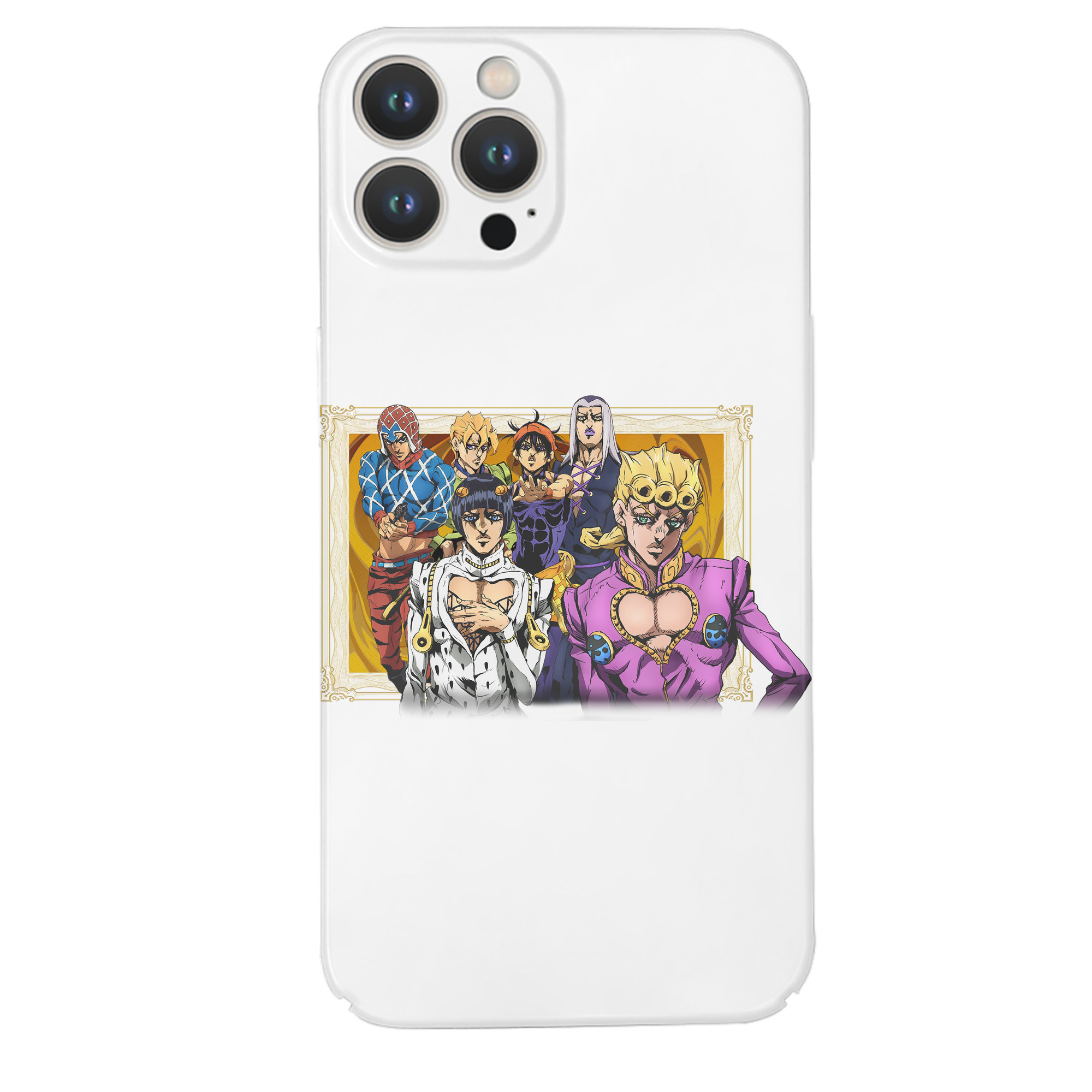 （画像用） ジョジョの奇妙な冒険 ジョルノ?ジョバァーナ JoJo's Bizarre Adventure Giorno Giovanna 【iPhone 14シリーズ対応】ハードケース